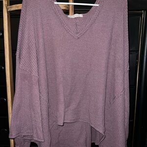 We The Free Plum Knit Top